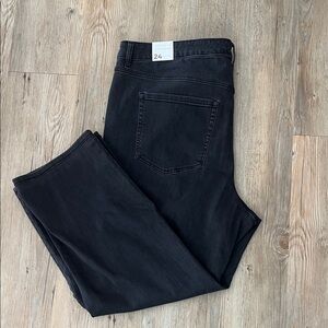 Lane Bryant Black Straight-Leg Stretch Jeans. Bundle and save!